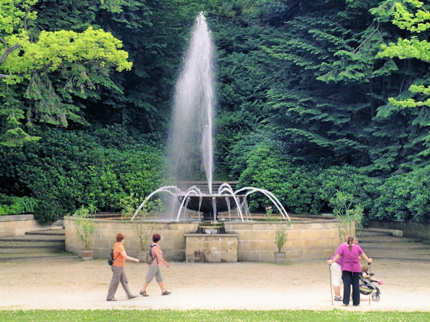 Bad Elster Wandelhalle Springbrunnen