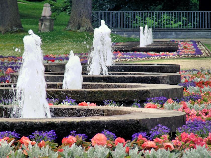 Bad Elster Wandelhalle Springbrunnen