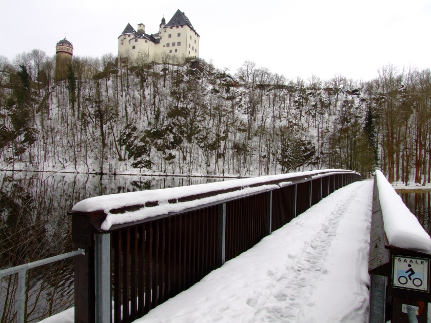 Schloss Burgk und die Saalebr&uuml;cke