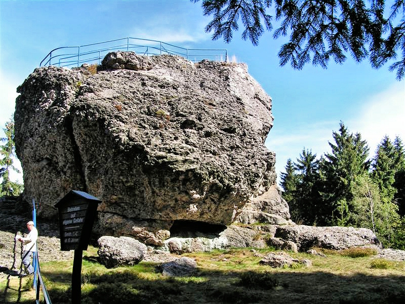 der Topasfelsen Schneckenstein