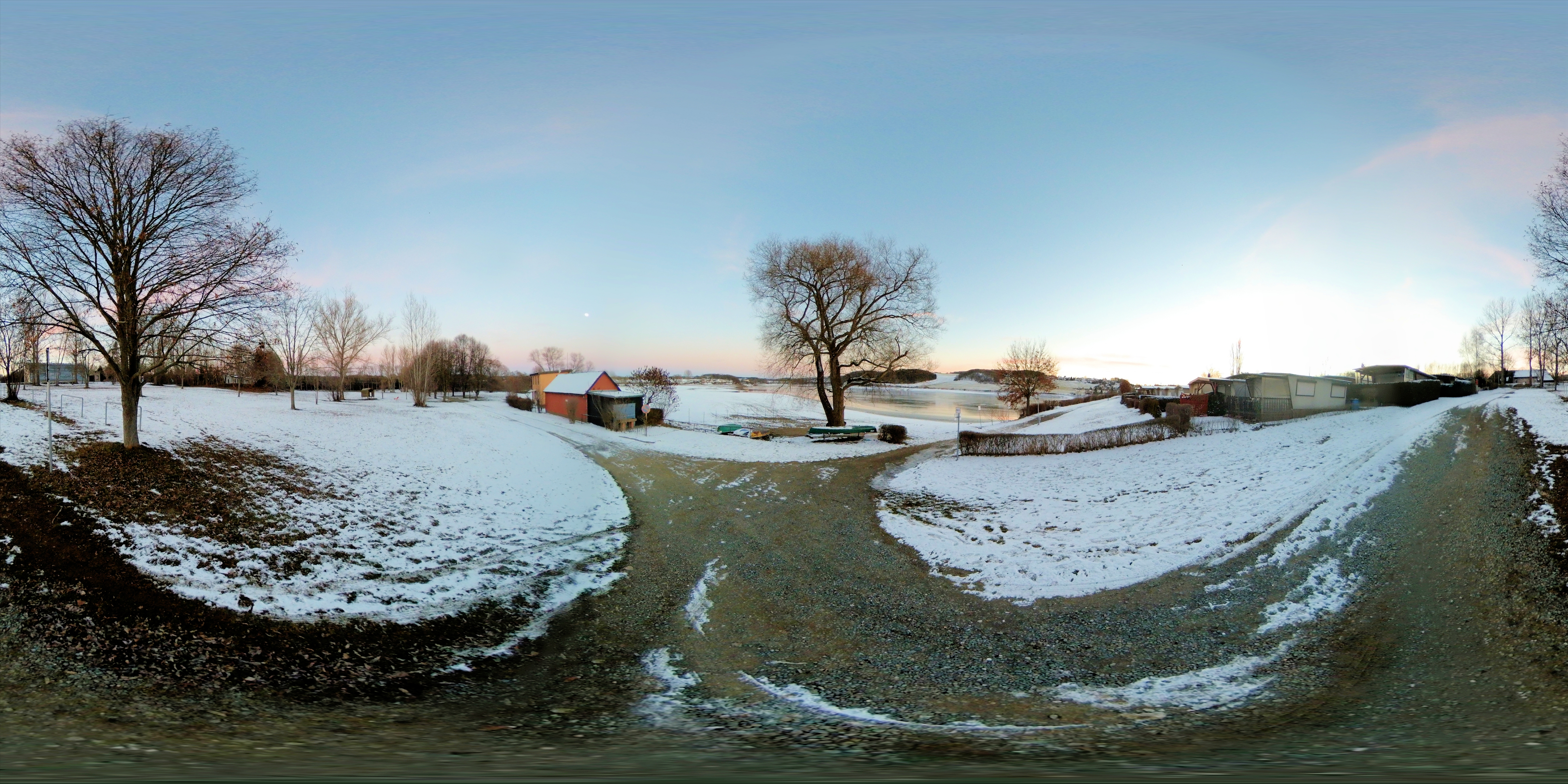 Talsperre Pirk am Abend