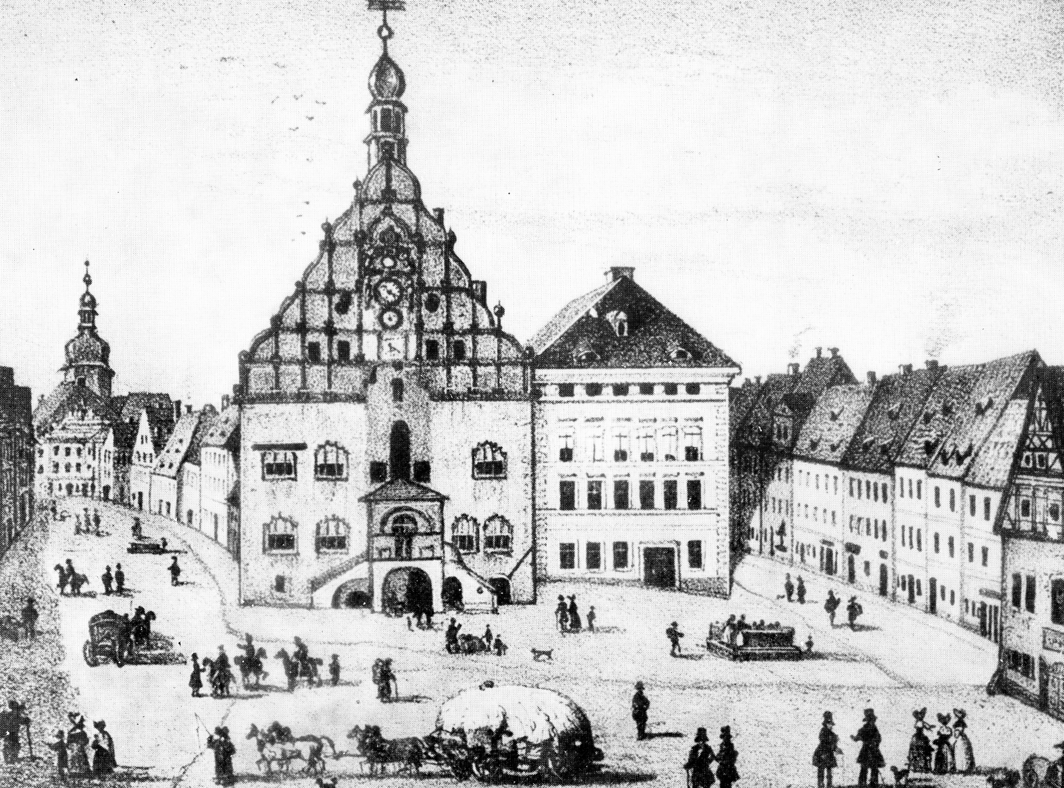 Plauen, Altmarkt, 1839